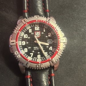 Luminox Modern Mariner 6250 Series Steel Black Dial Quartz Mens Watch